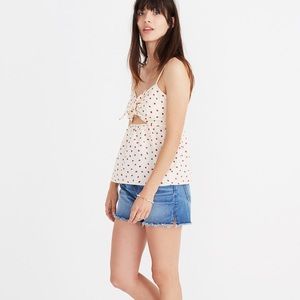 madewell tie-front keyhole cami 🍓